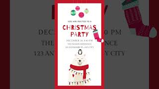 Custom Christmas Party Invitation
