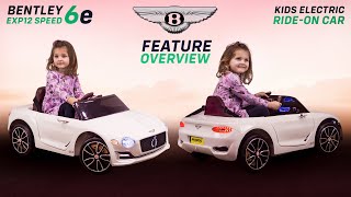 Bentley EXP12 Licensed Ride On Cars For Kids - With Parental Remote Control