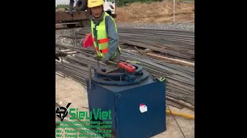 Máy uốn thép B25 - D25 ( Điện 3 phase 380V ) Toyo Nhật Bản,  tại công trình Bắc Bình -  Bình Thuận