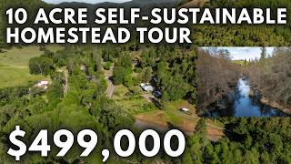 Peaceful Mini-Farm on 10 Acres with Creek & Solar Power | 15551 E Evans Creek Rd