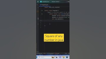 Square of any number in java #shortsfeed #youtubeshorts #viralvideo #trending #edit #java #shorts