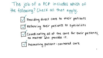 The Job of a PCP Quiz Solution - Georgia Tech - Health Informatics in the Cloud