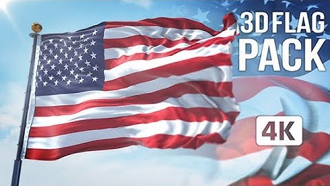 3D Flag Collection After Effects Templates