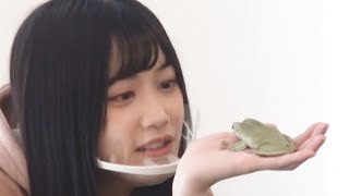 Moepi loves her frog