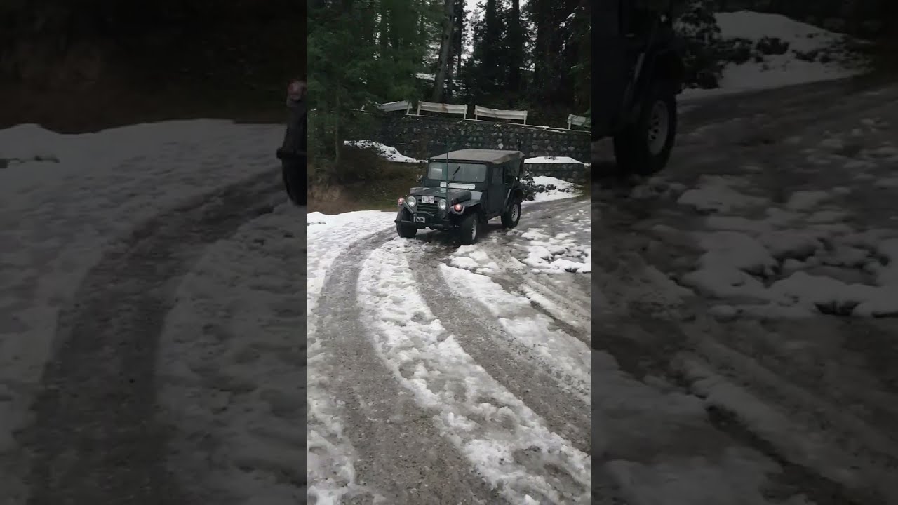 jeep slip in Fresh Snowfall | Mutt m151 a2 - YouTube