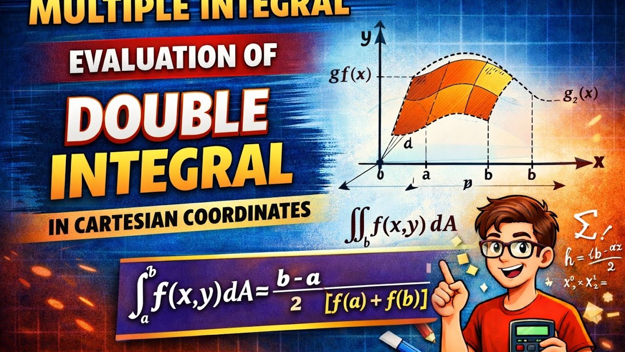 Multiple Integrals | Evaluation of Double Integral in Cartesian ...