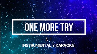 A1 - One More Try | Karaoke (instrumental w/ back vocals)