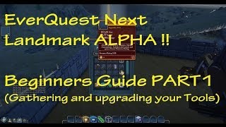 Beginners Guide to EverQuest Next Landmark (Part 1: Gathering and upgrading Tools) !!