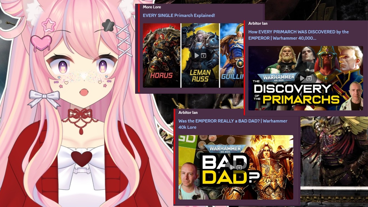 VTuber REACTS to the Primarchs! Let's psychoanalyze their daddy issues! | Warhammer 40k Reaction