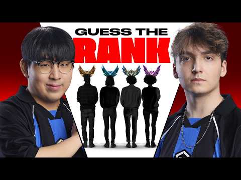LEC PRO PLAYERS GUESS YOUR LEAGUE OF LEGENDS RANK