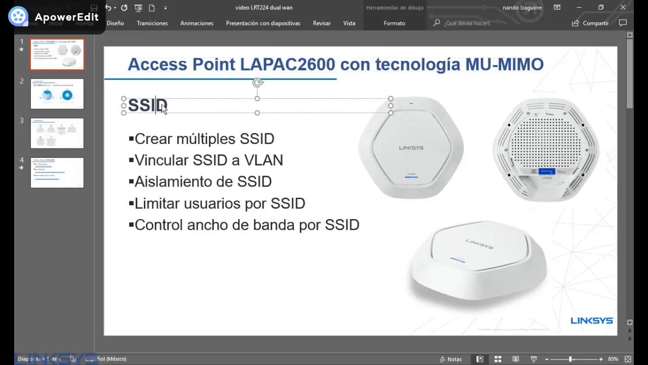 LAPAC2600 como configurar multiples SSID