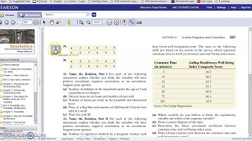 Using StatCrunch from within the eText