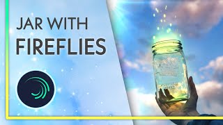 Jar With Fireflies  ||  Alight Motion Tutorial screenshot 1