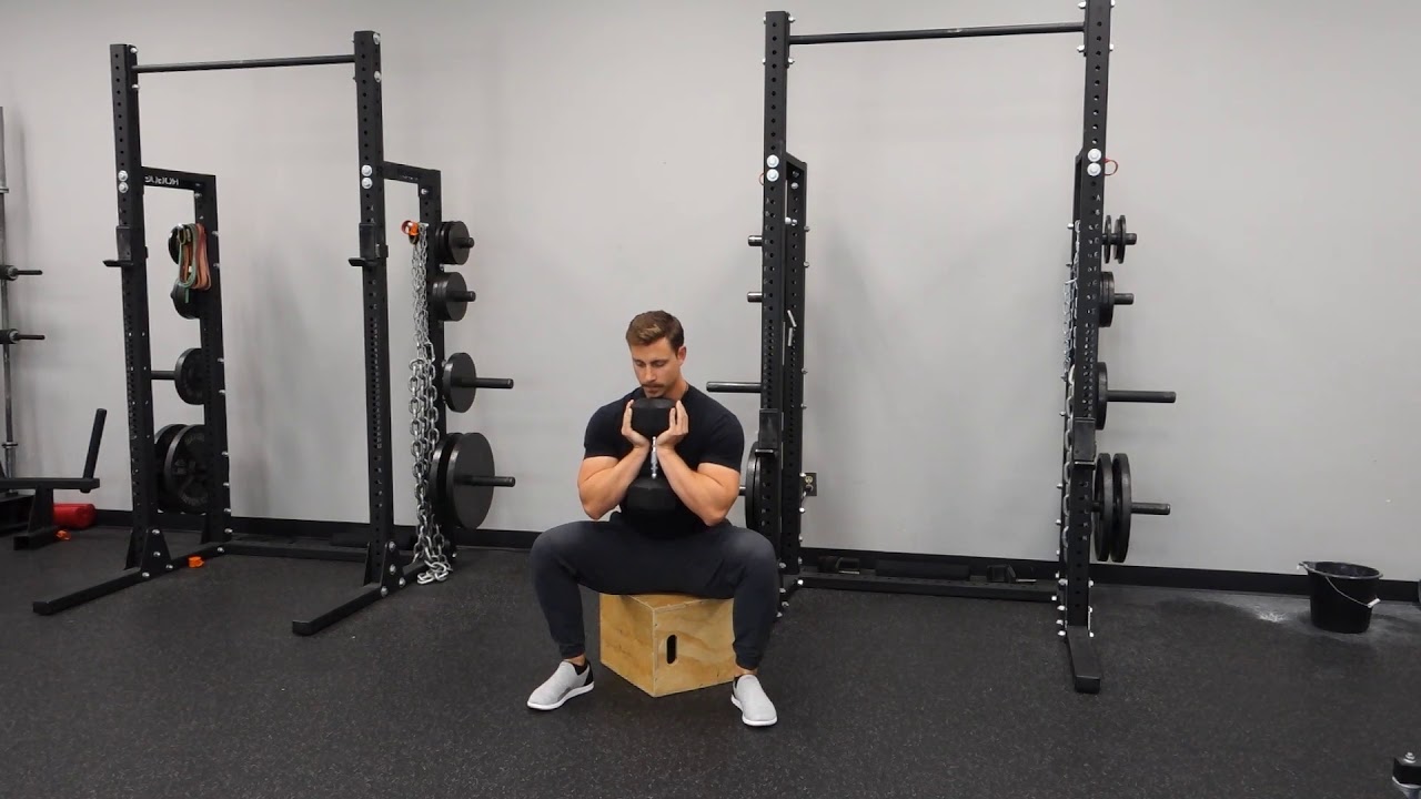 Goblet Box Squat - YouTube