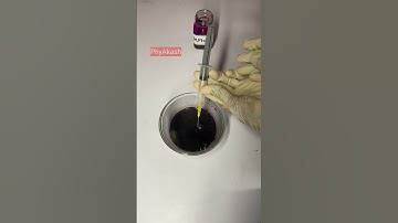 reacting with potassium permanganate & hydrogen peroxide PhyAkash - DIRECT SCIENCE #Shorts