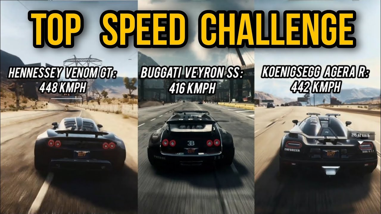 TOP SPEED Hennessey vs Koenigsegg vs Bugatti [ NFS Rivals ] - YouTube
