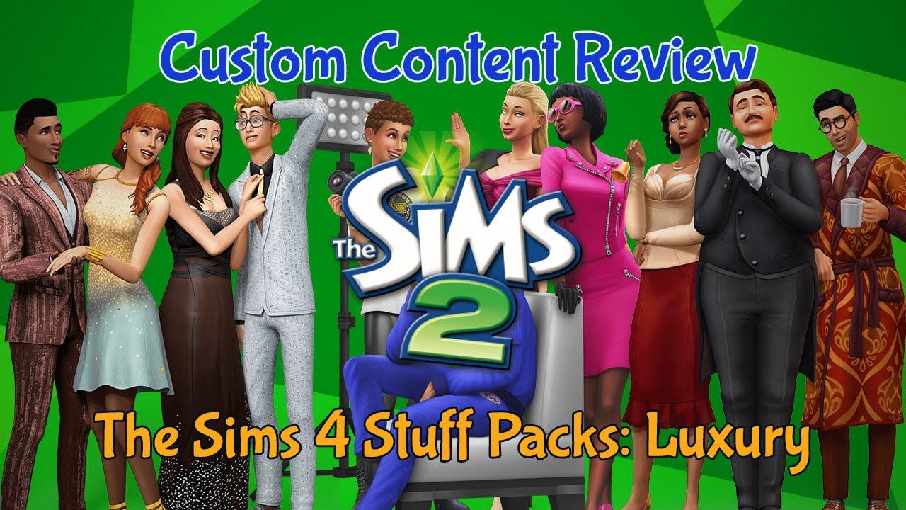 Custom Content Review The Sims 4 Stuff Packs in The Sims 2! Luxury