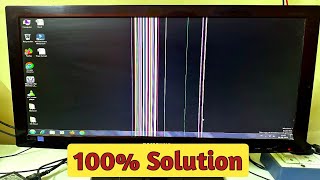 PC Screen Pe Colorful Lines Kaise Fix Karein? | Display Problem Solution #PCProblem #DisplayLines 