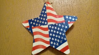 Diy Memorial Day holiday craft hanging