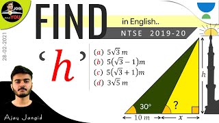 Full Find the Height of a Tower | Height and Distance by Jogi And You in English Guide