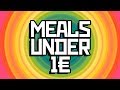 Top 5 very low budget recipes  meals under 1 euro