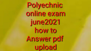 Diploma online exam june2021 l Answer pdf upload l how to use google classroom I lucky joe