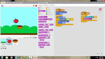Scratch Programming make Catching Apple Game