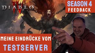 Diablo 4 | PTR - Mein FEEDBACK zur kommenden Season 4