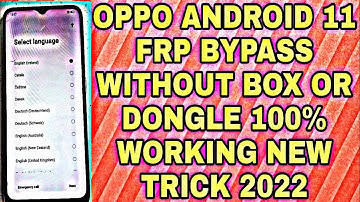 OPPO A5 2020 (CPH1933) ANDROID 11 FRP BYPASS WITHOUT PC/ NEW TRICK 2022/ 100% WORKING #rklogitech