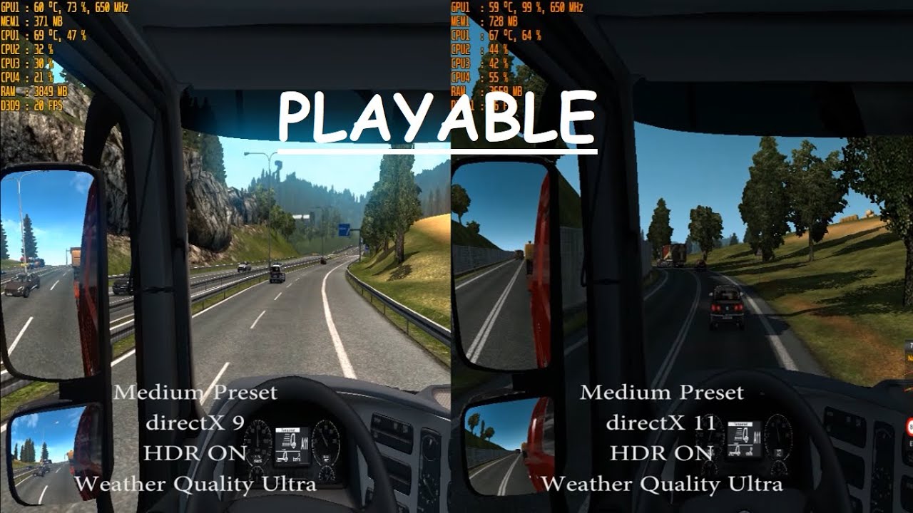 Euro Truck Simulator 2 Opengl Vs Directx Tips/trik meningkatkan fps di game Euro truck simulator 2