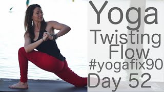 30 Minute Glowing Yoga Body Workout (Detox Twist) Day 52 Yoga Fix 90