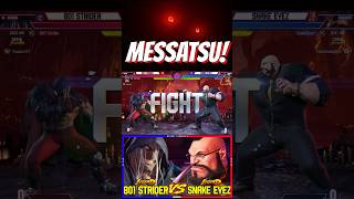 SF6 801 Strider (M.Bison) VS Snake Eyez (Zangief)💥Messatsu!💥スト6💥Street fighter 💥Shorts