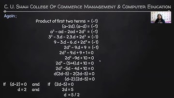 B.B.A SEM-1   Elements of Business  Mathematics  U2  PART IV  BY PROF. BHARTI PARMAR