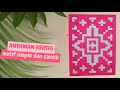 Kerajinan tangan anyaman dari kertas