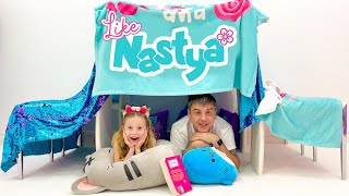 Nastya and her dad are playing Without Toys screenshot 1