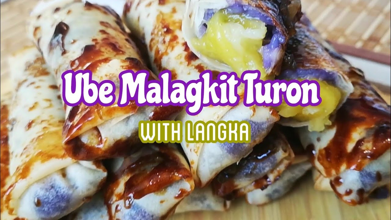 Ube Malagkit na Turon with Langka (Filipino Food, Pang Miryenda, Trending)
