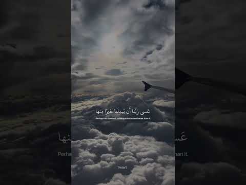 عسى ربنا ان يبدلنا خيرا منها سورة القلم شريف مصطفى