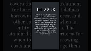Ind As 23 Meaning Of Indian Accounting Standard 23 Part 29