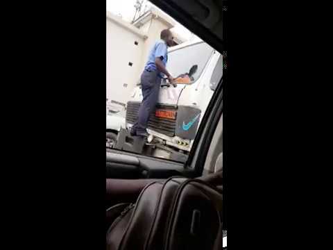 Watch  A Police Man Stop A Truck Driver in Douala Cameroon