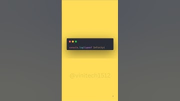 Guess the Output #35 : console.log(typeof Infinity) | JavaScript Interview Quiz #javascript #short