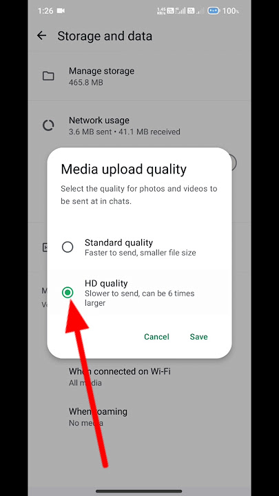 How to upload/send hd photos on whatsapp #shorts