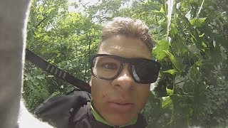 Acro paragliding pilot lost control