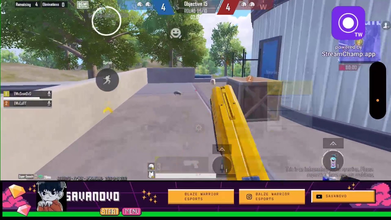 Broadcast powered by StreamChamp