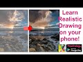 Draw this seascape scene on your phone, using the Android Paintology app! #livestream #short