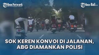 SOK KEREN Konvoi di Jalanan Denpasar Bali, ABG Kicep Diamankan Polisi, Orangtua Dipanggil