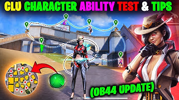 🤯New CLU character ability Test | CLU Tips & Tricks in ff | How to use CLU character & Combination |