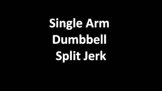 Single Arm Dumbbell Split Jerk