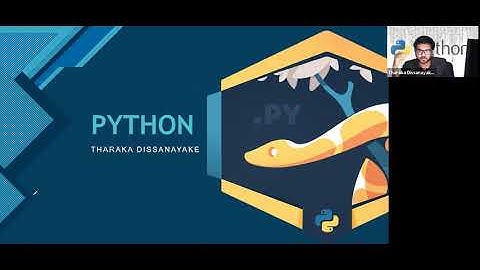 Python - පයිතන් | day 1 | Tharaka Dissanayake | GCE A/L ICT