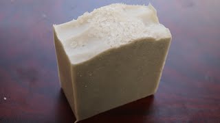 All natural soap recipe! Olive oil, shea butter, coconut oil, and castor oil blend