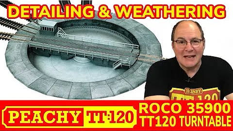 Weathering & detailing the Roco 35900 TT 1:120 scale turntable. @HornbyModelRailways #roco